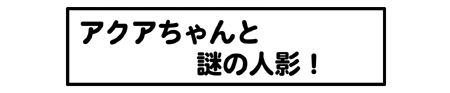 ねこキャップウェブコミック第12話アクアちゃんと謎の人影!!
